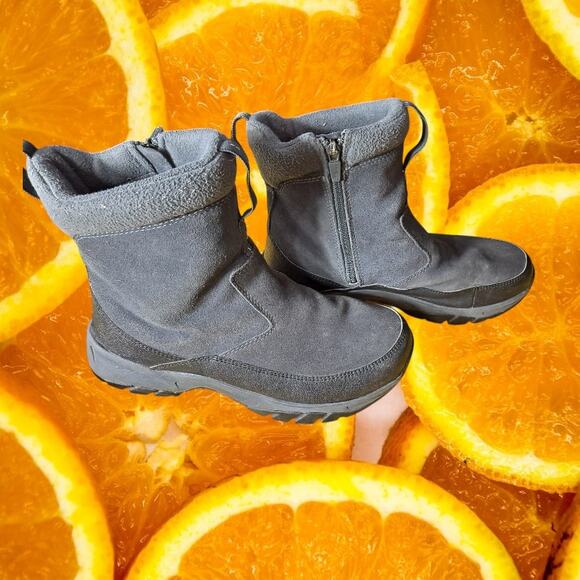 L.L. Bean Men\'s Gray Insulated Primaloft Pull On Side Zipper Boots‎ Size 8.5 main image 6
